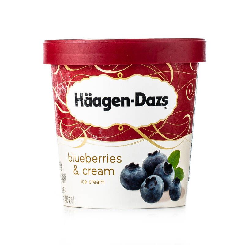 法国哈根达斯小杯冰淇淋81g杯装蓝莓冰激凌  81g  24杯